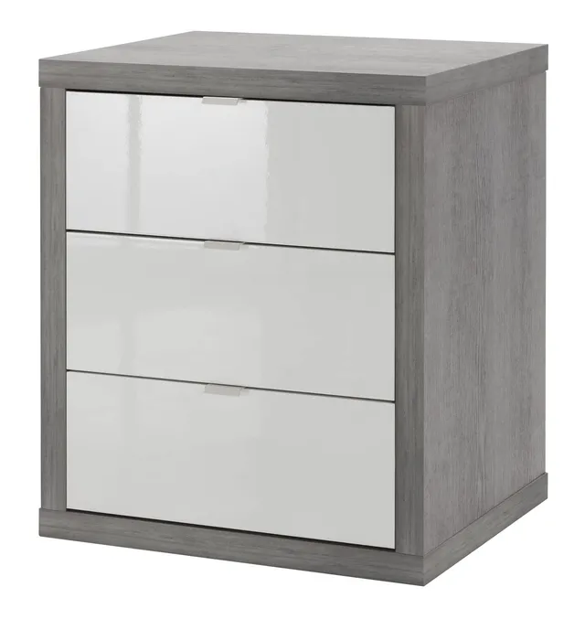 Composad Pratico Cassettiera 3 Cassetti Cemento Bianco