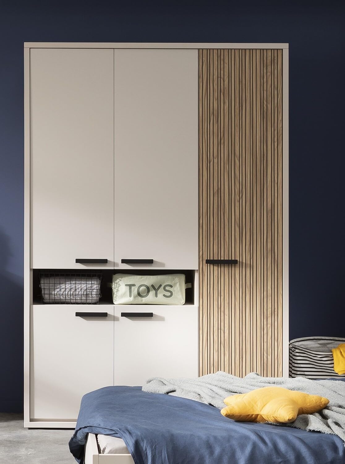 Composad Bravo 5 Ante 1 Vano Armadio Grigio Cashmere 147 cm