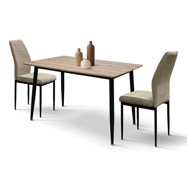 Epocantica Tavolo Fisso 120x80 Rovere Rustico Nero