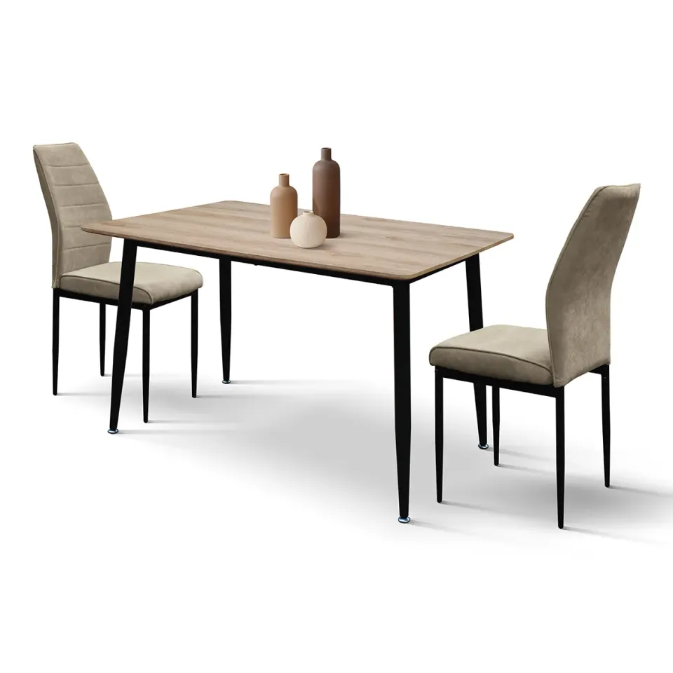 Epocantica Tavolo Fisso 120x80 Rovere Rustico Nero