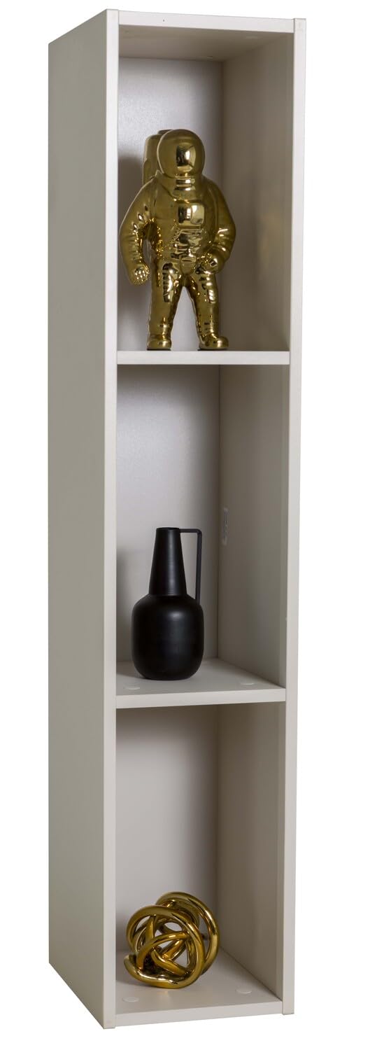 Composad Brina Pensile Libreria 3 Vani Grigio Cashmere