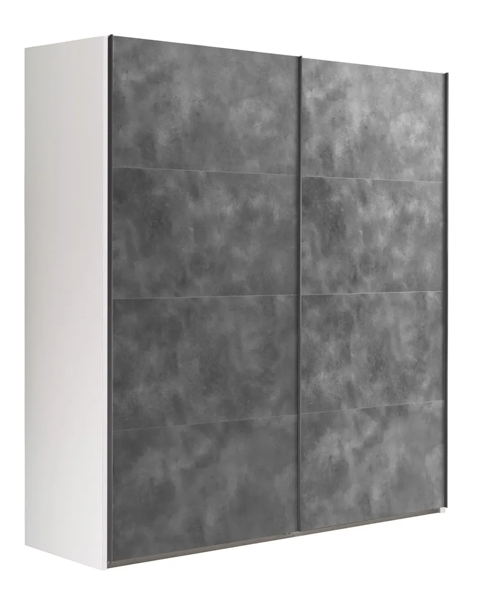 Composad Systema armadio 2 ante scorrevoli 200 bianco grigio tadao
