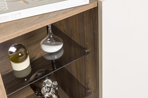 Composad Vittoria Soggiorno Completo 4 Pezzi Noce Brera