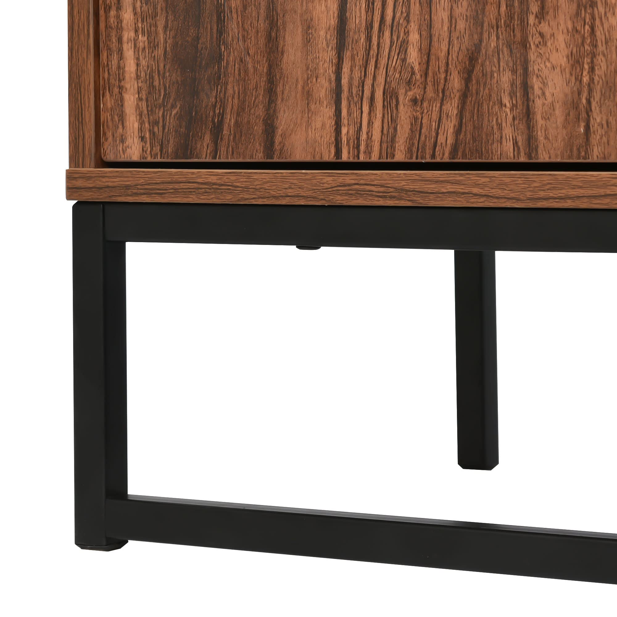 Dolamaní Credenza 86x75x36 cm ebano scuro 2 ante portavino