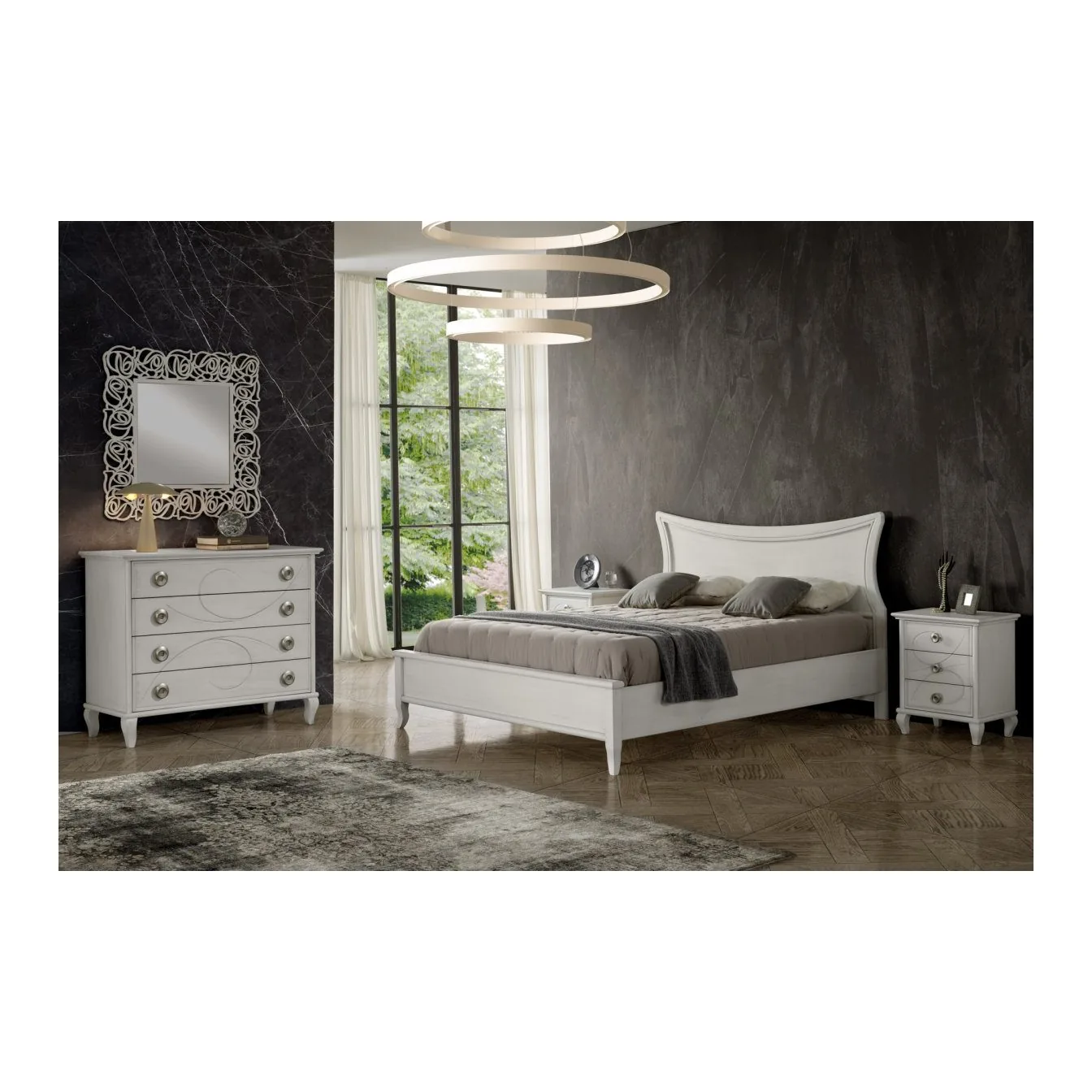 Epocantica Letto Matrimoniale King Size 180x200 Legno
