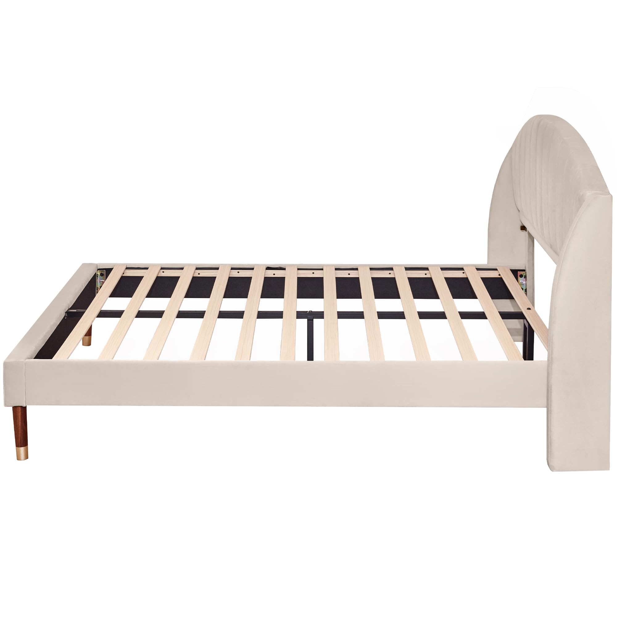 Dolamaní Letto imbottito 160x200 velluto bianco