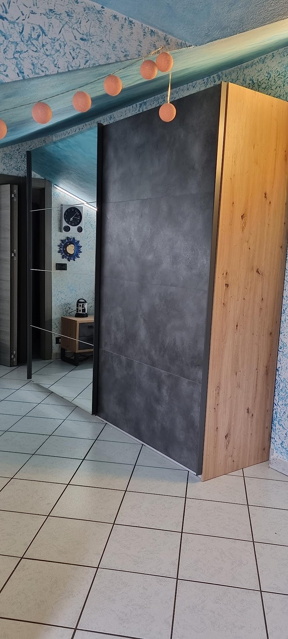 Composad Systema Armadio 250 cm Scorrevoli grigio rovere