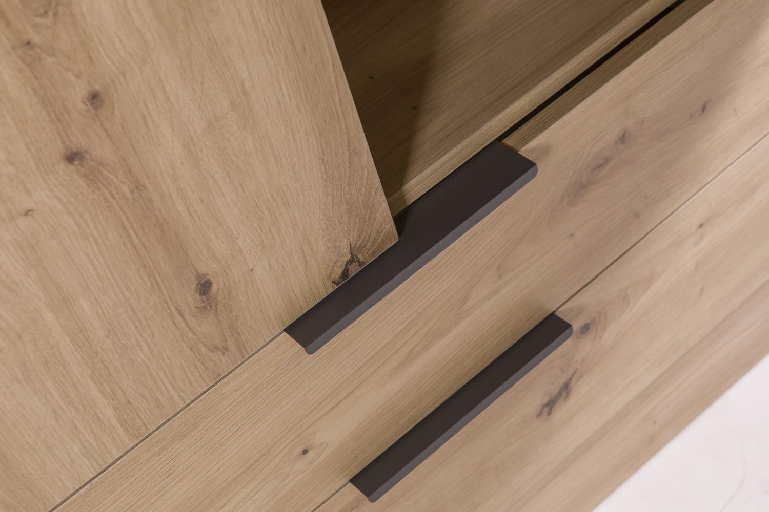 Composad Espresso Armadio 2 Ante 2 Cassetti Rovere Miele 82x184 cm