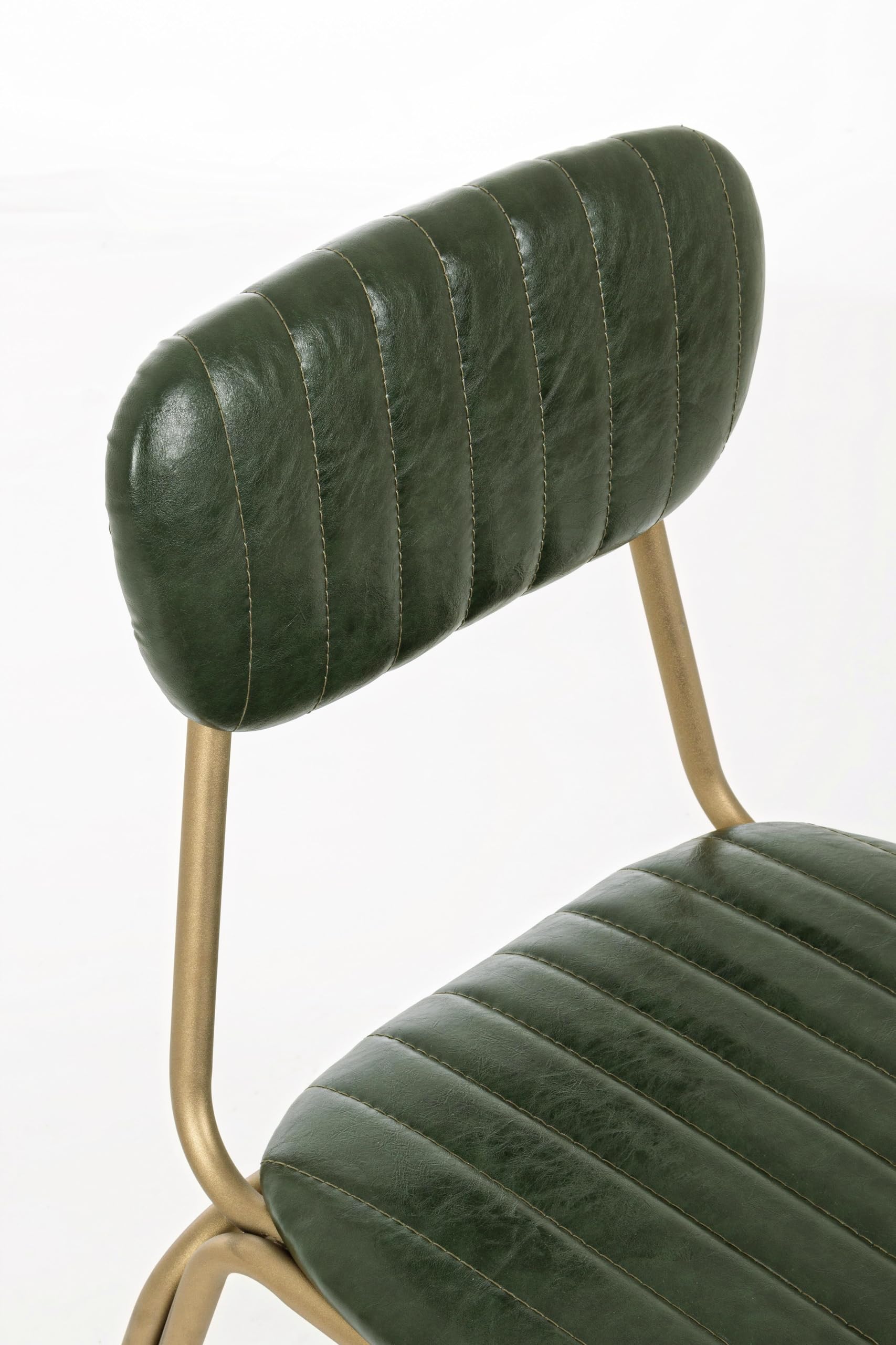 Iperbriko Addy sedia verde scuro acciaio