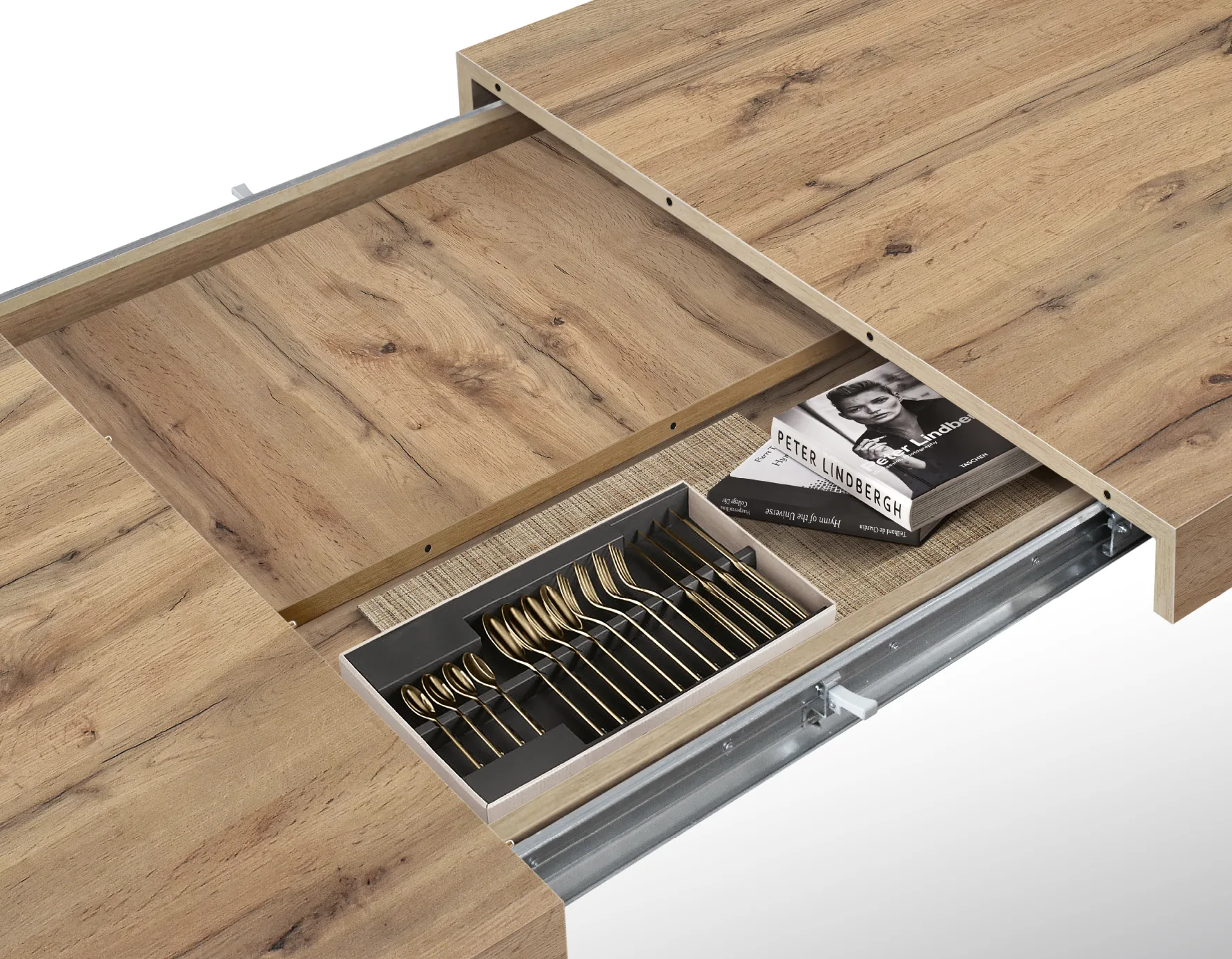 Epocantica Bruno tavolo allungabile 95-145 rovere rustico