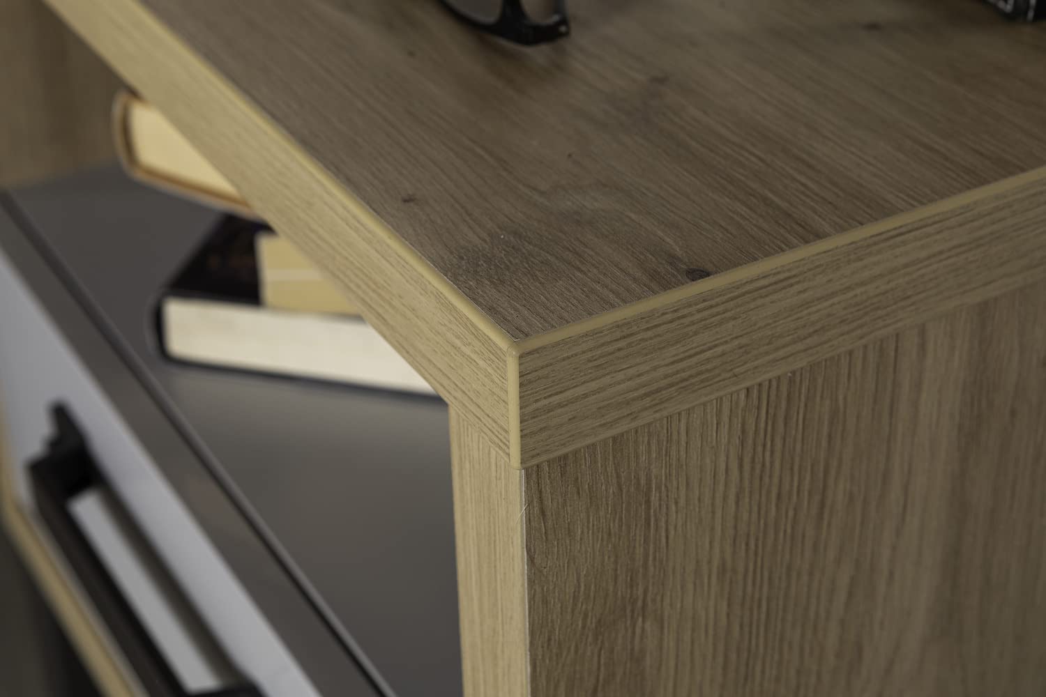 Composad Lafabrica Comodino 1 Cassetto Rovere Grigio