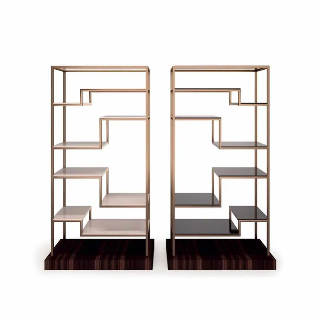 Minotti Collezioni Jazz libreria soggiorno legno