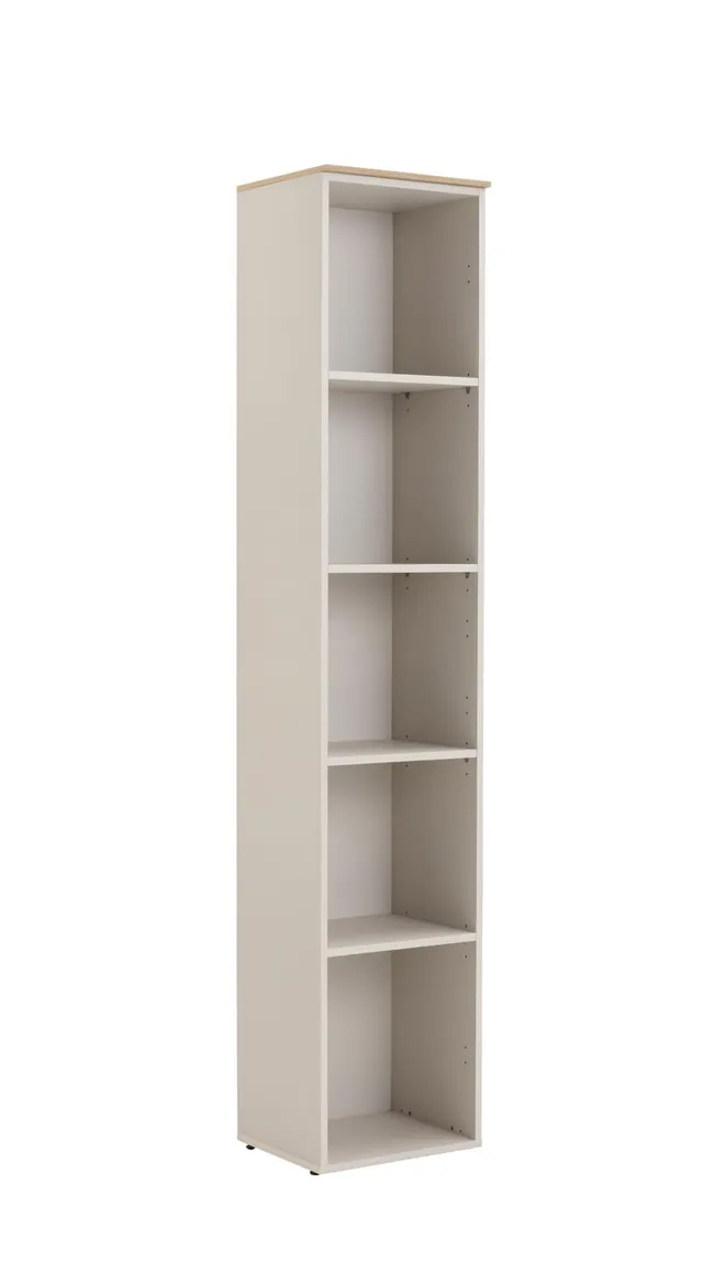 Composad Pronto libreria 5 ripiani grigio cashmere rovere mielato