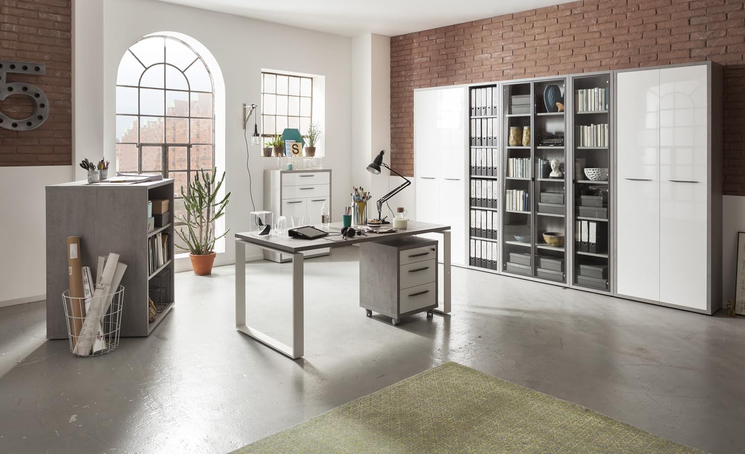 Composad Disegno mobile contenitore 2 ante rovere sonoma