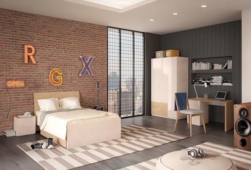 Composad Macchiato Teen Cameretta Completa 5 Pezzi Rovere