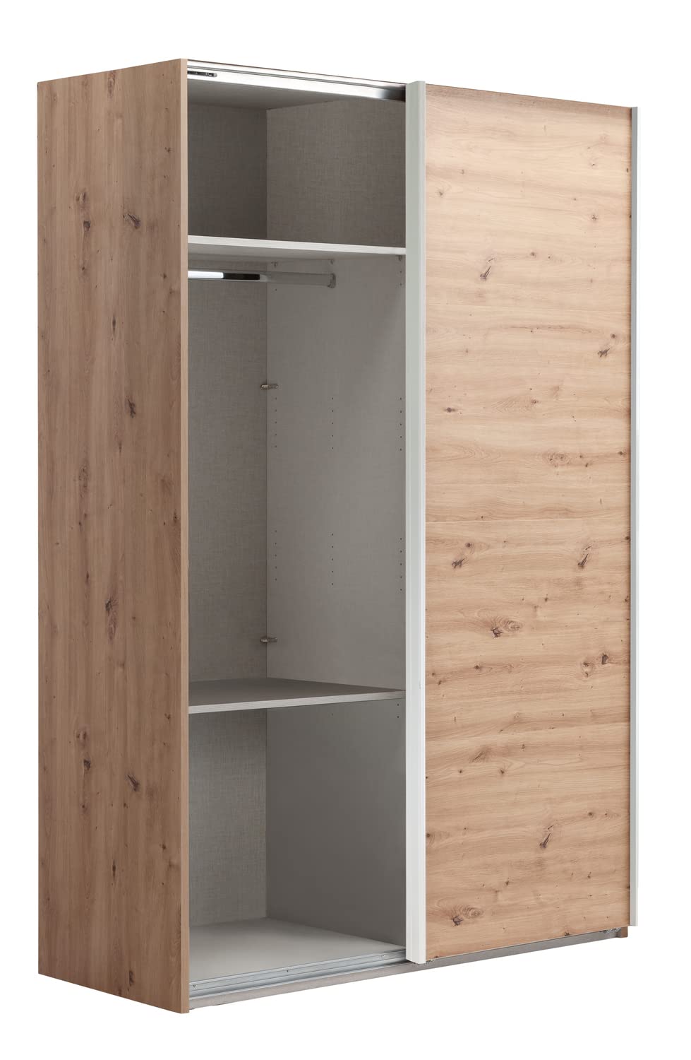 Composad Systema Armadio 2 Ante Scorrevoli 150 cm Rovere Bianco