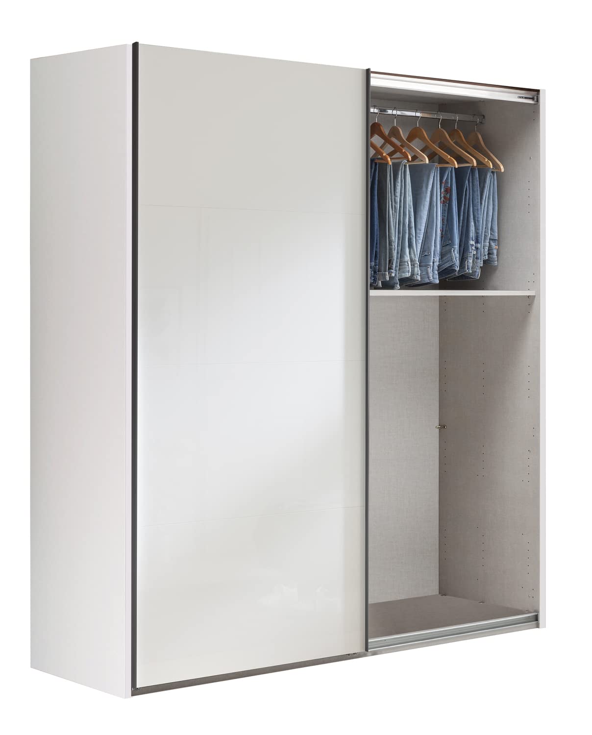 Composad Systema armadio 2 ante scorrevoli 200 cm bianco grigio