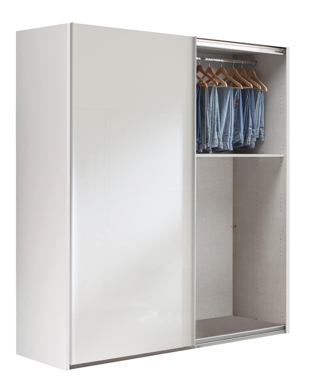 Composad Systema armadio 2 ante scorrevoli 200 cm bianco laccato