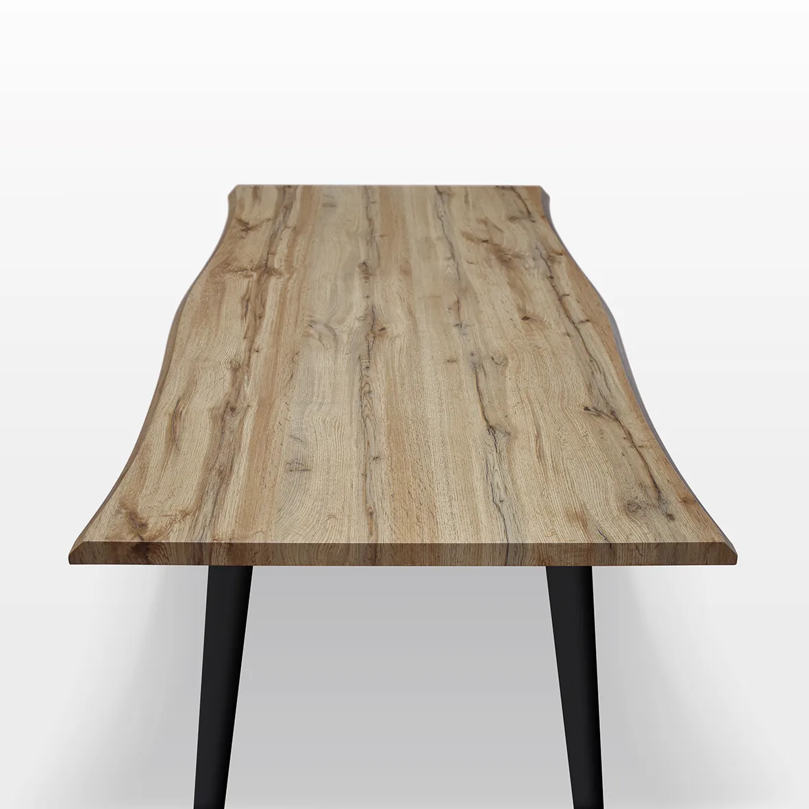 EPOCANTICA Rovere Tavolo Fisso 160x90 Gambe Metallo Nero