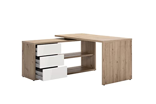 Composad Collegio Scrivania Angolare 139 cm Rovere Miele