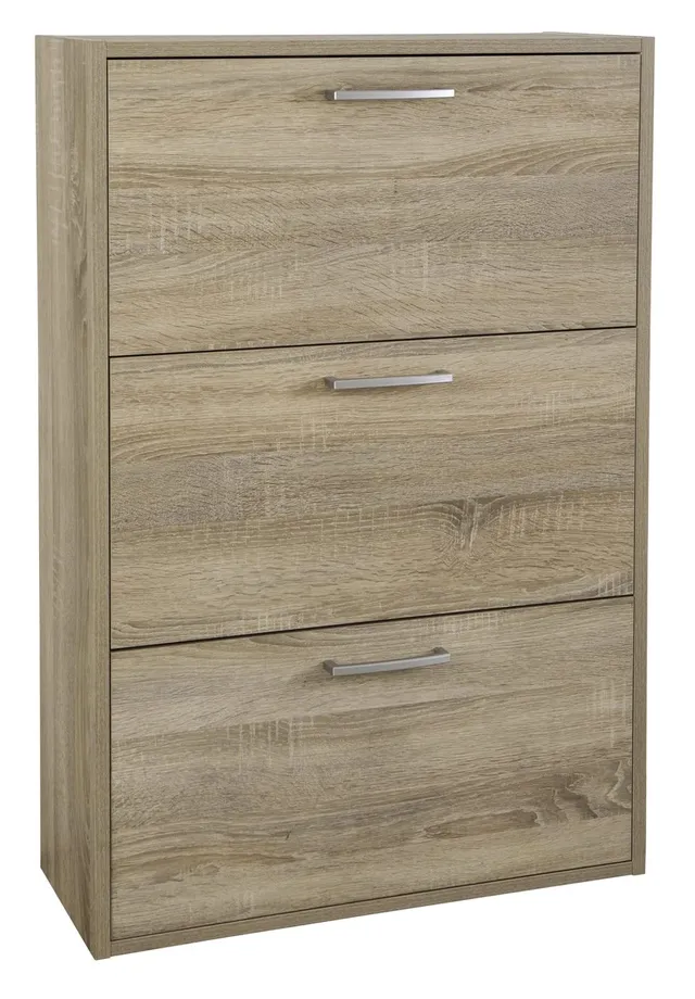 Composad Facile Scarpiera 3 Ribalte Rovere Sonoma Bassa 65x100 cm