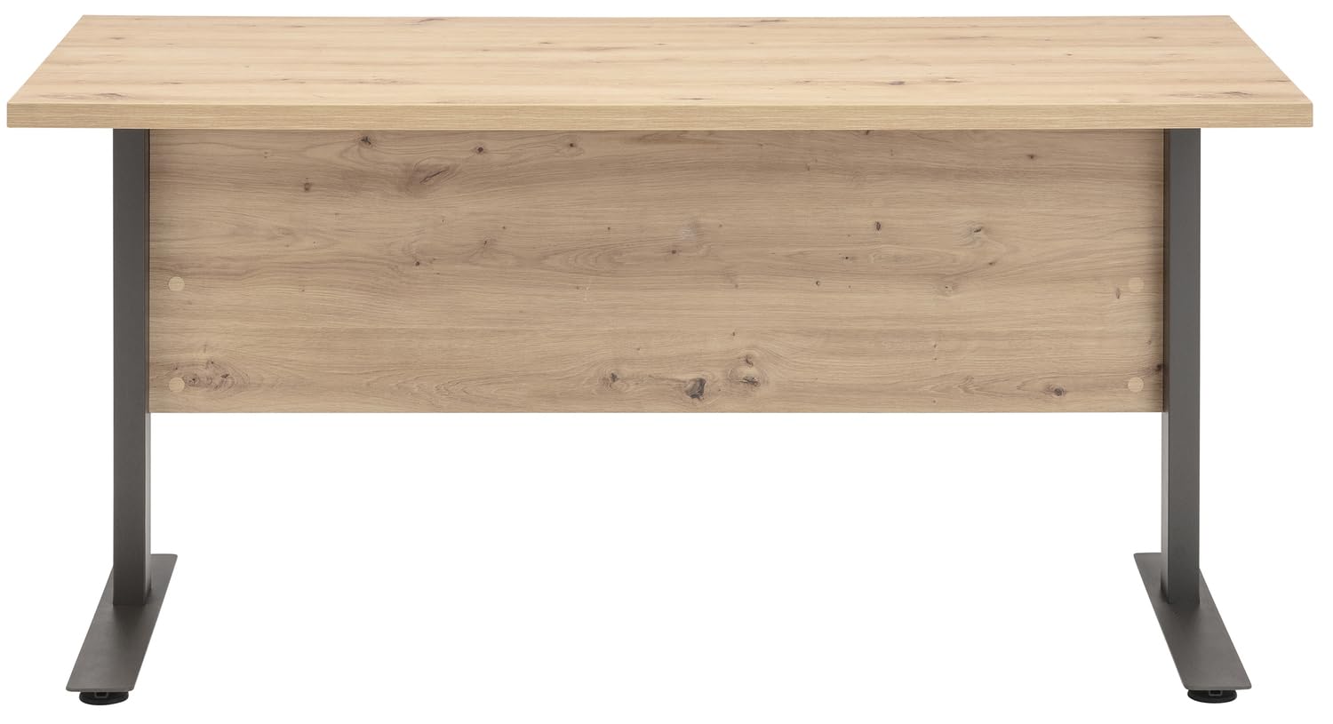 Composad Pronto Gambe Metallo scrivania ufficio 150 cm rovere