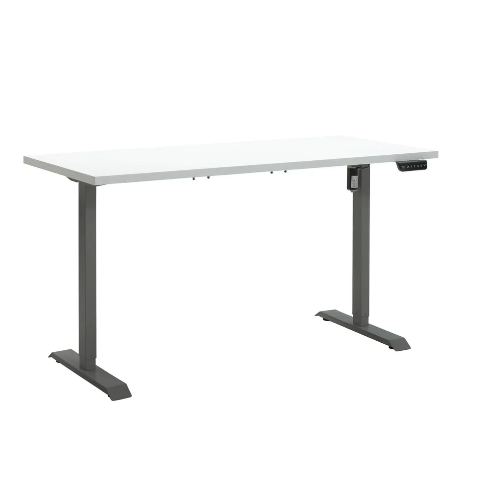 Composad Energia scrivania elettrica 150x69 bianco grigio scuro