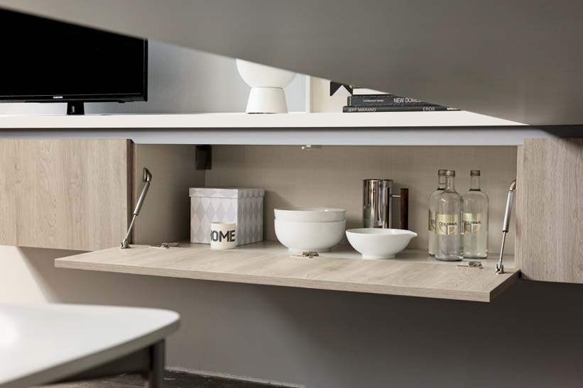S75 Supreme Ingrid Cucina Rovere Fiammato Penisola