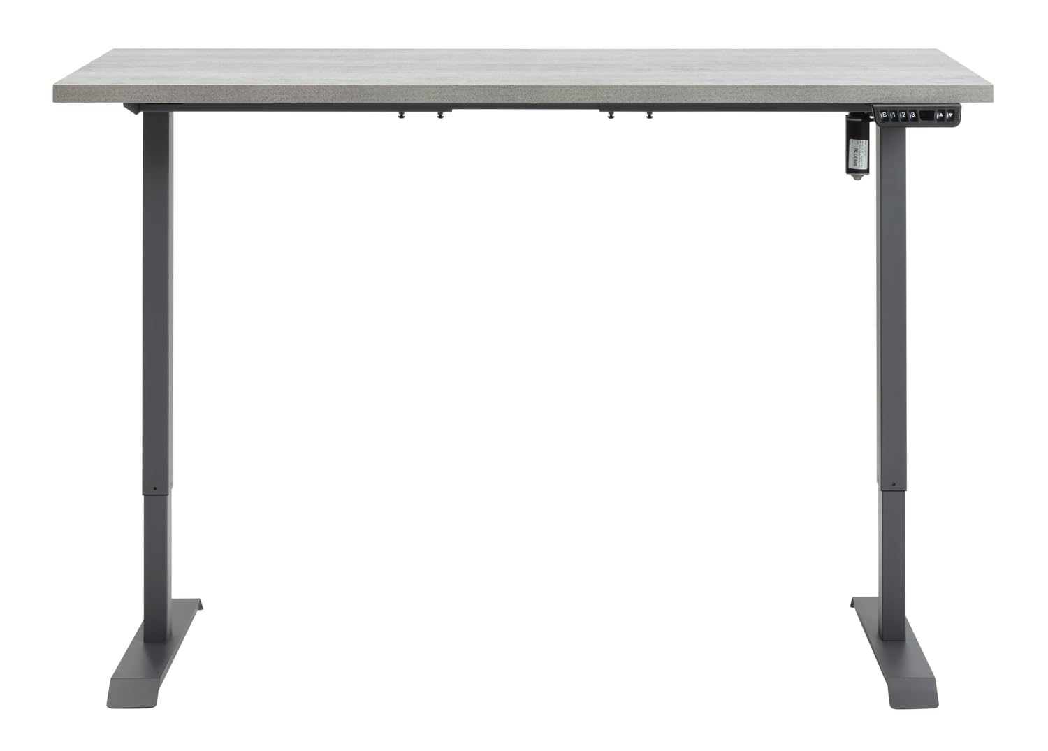 Composad Energia scrivania regolabile 150x69 grigio cemento elettrica