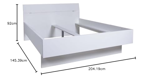 Composad Letto Francese 140x190 Bianco Laccato 145 cm