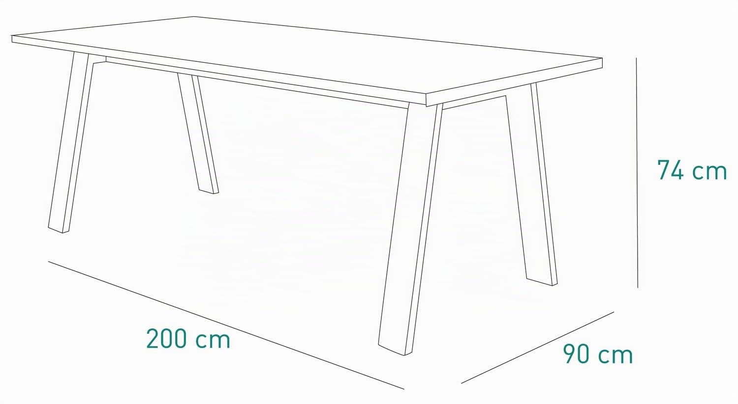 Composad Vitruvia tavolo da pranzo 8 posti rovere mielato 200 cm