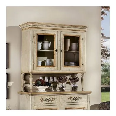 Epocantica 2 Porte vetrina alzata legno massello 108 cm