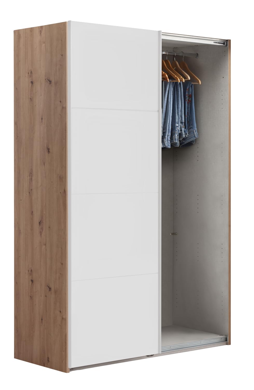 Composad Systema armadio 2 ante scorrevoli specchio 150 cm rovere miele
