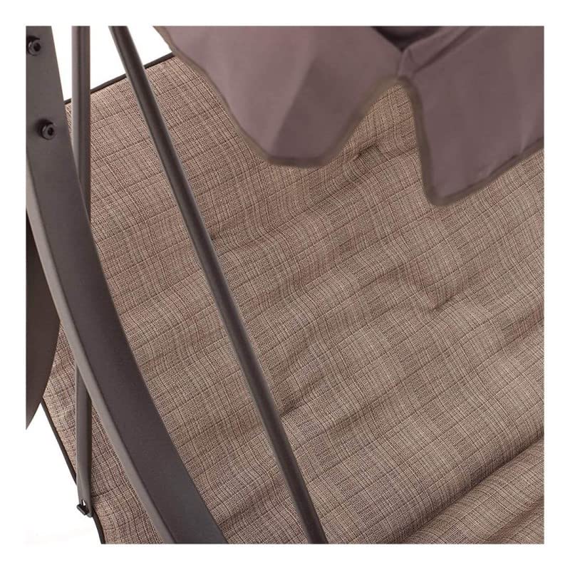 Iperbriko Haiti dondolo acciaio 2 posti marrone 160 cm