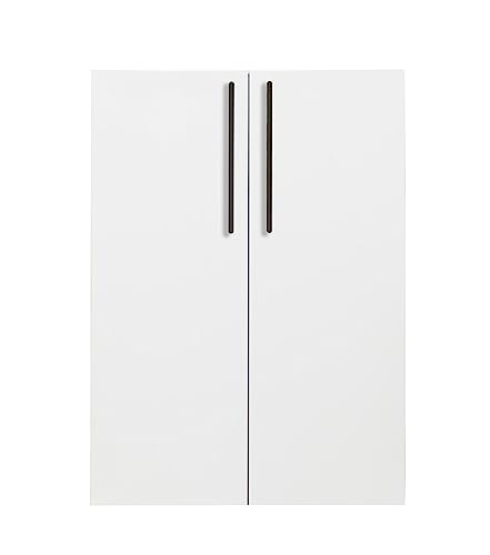 Composad Rilega coppia ante libreria bianco laccato