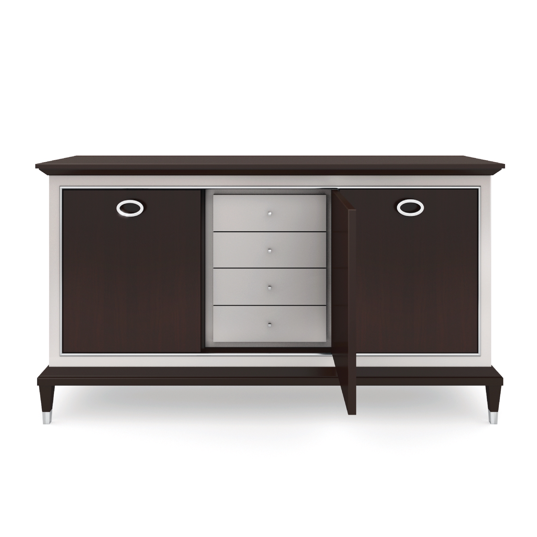 LCI Decora P0217 credenza 3 ante cromo lucido