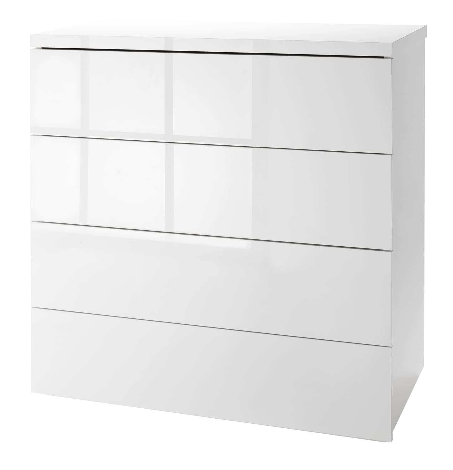 Composad Privilegio 4 Cassetti Cassettiera Bianco Laccato 85 cm