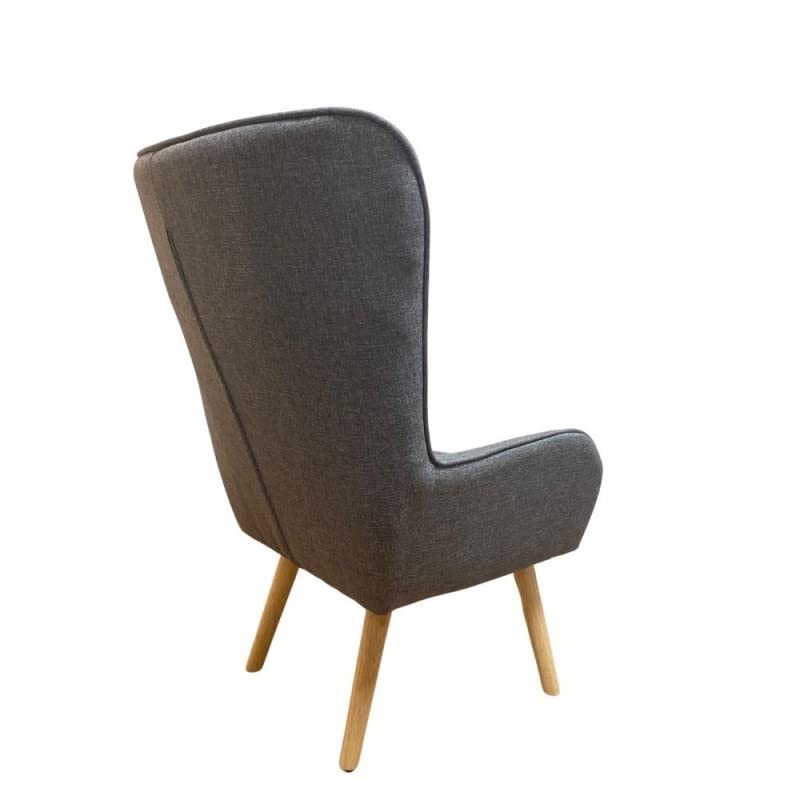 Iperbriko Kuril poltrona grigia 79x70 cm in tessuto