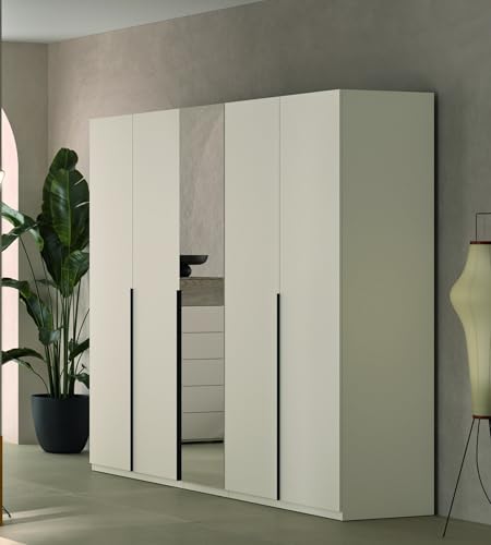Composad Favorita armadio 5 ante con specchio grigio