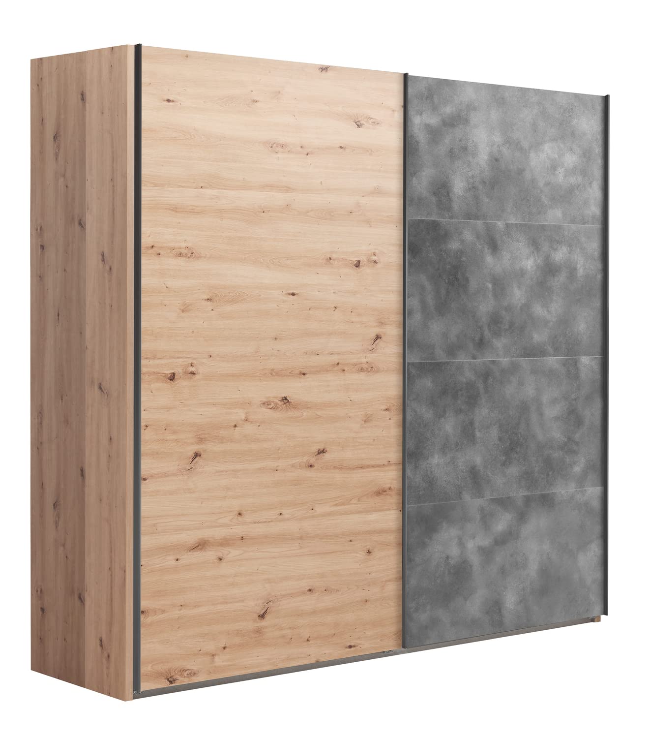 Composad Systema Armadio 2 Ante Scorrevoli 250 Rovere Grigio