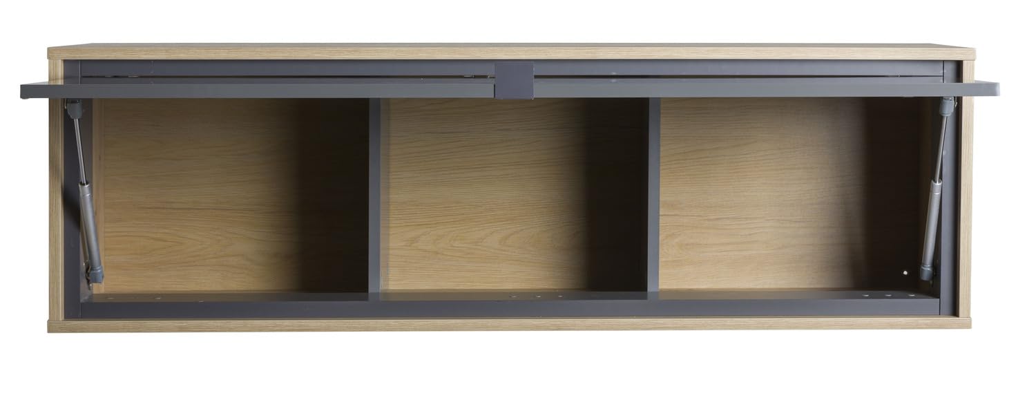 Composad Cornice 1 Ribalta Pensile Soggiorno Rovere Titanio
