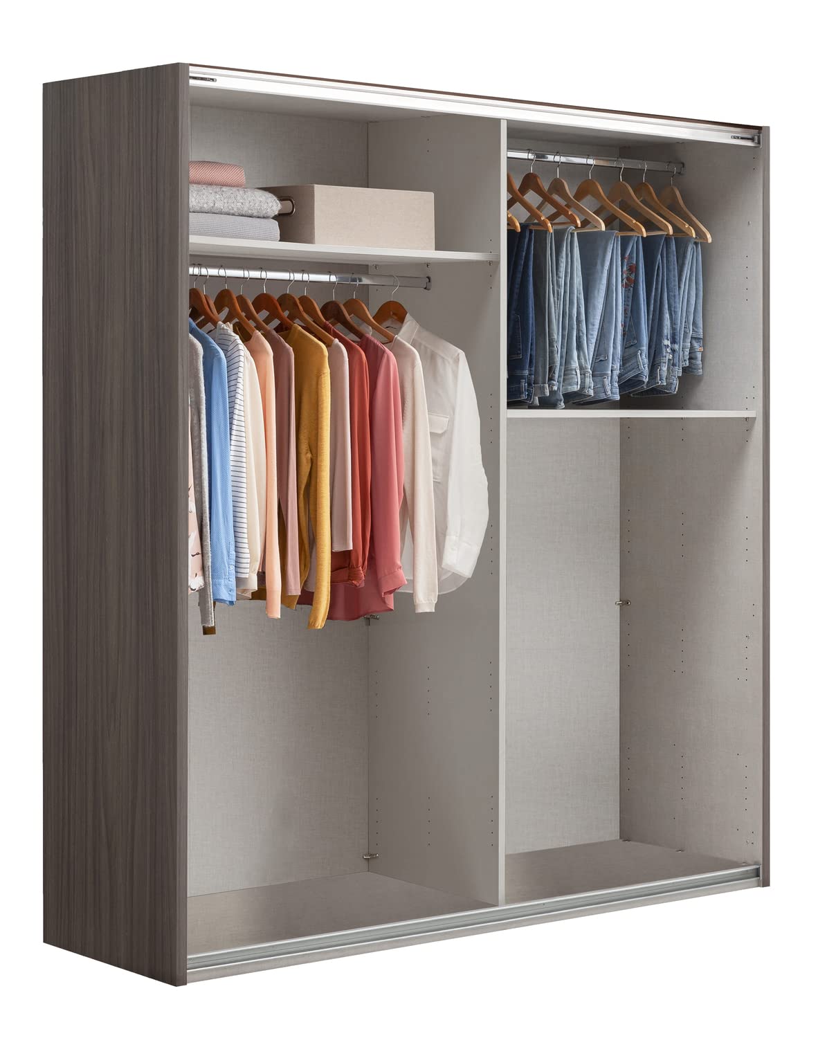 Composad Systema 200x223x67 armadio 2 ante scorrevoli rovere marmo
