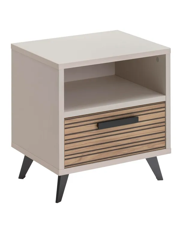 Composad Bravo comodino 1 cassetto grigio cashmere 50 cm