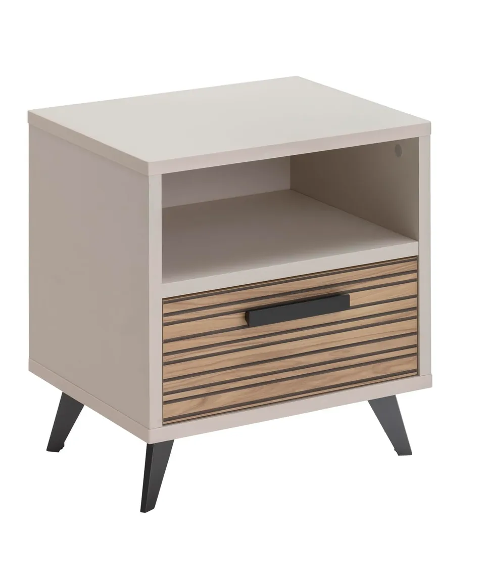Composad Bravo comodino 1 cassetto grigio cashmere 50 cm