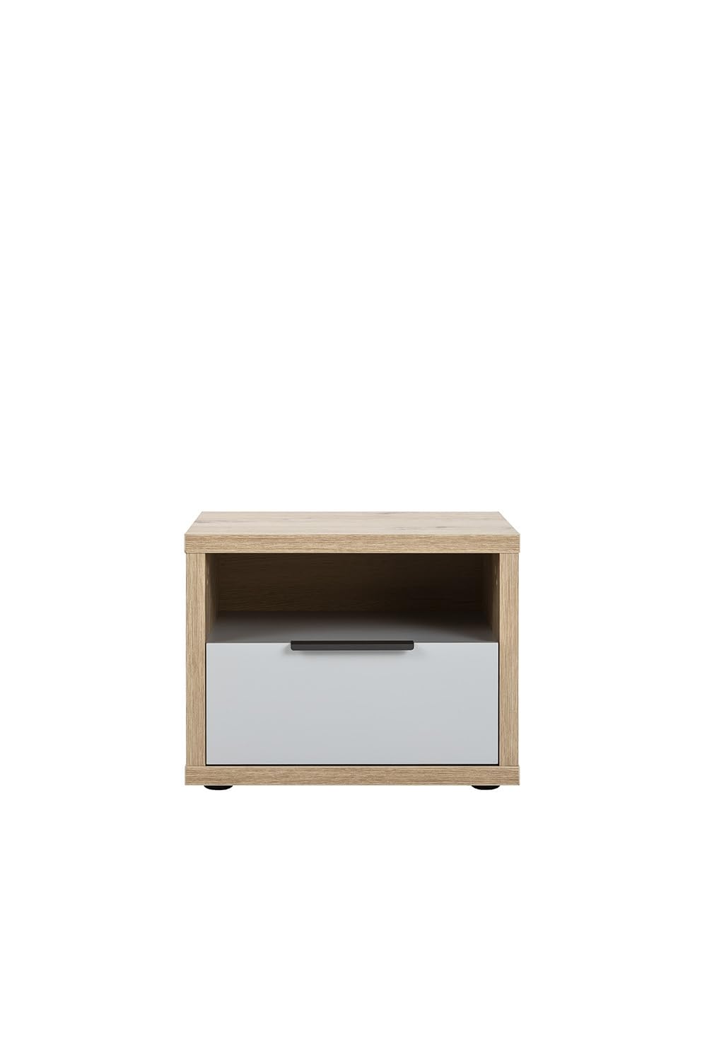 Composad Velata Comodino 1 Cassetto Rovere Grigio 52x41x40 cm
