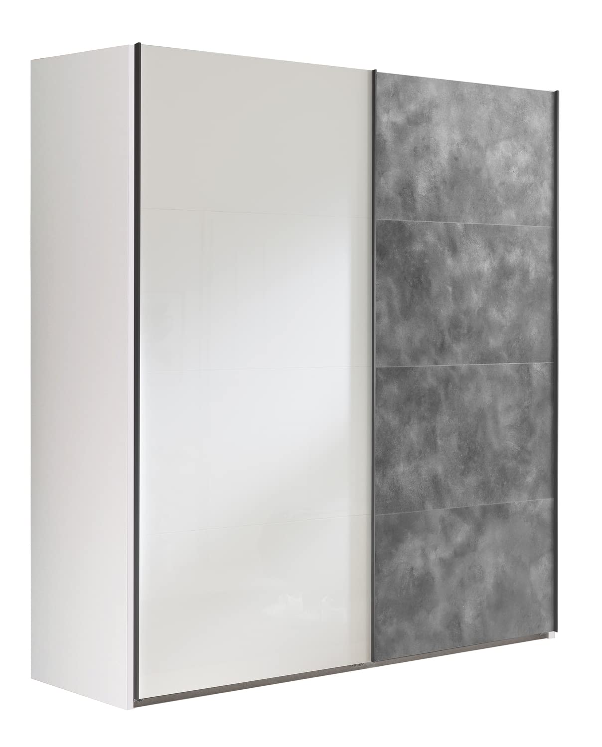 Composad Systema armadio 2 ante scorrevoli 200 cm bianco grigio