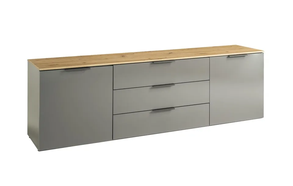 Composad Galaverna Mobile Porta TV 2 Ante 3 Cassetti Titanio 200 cm