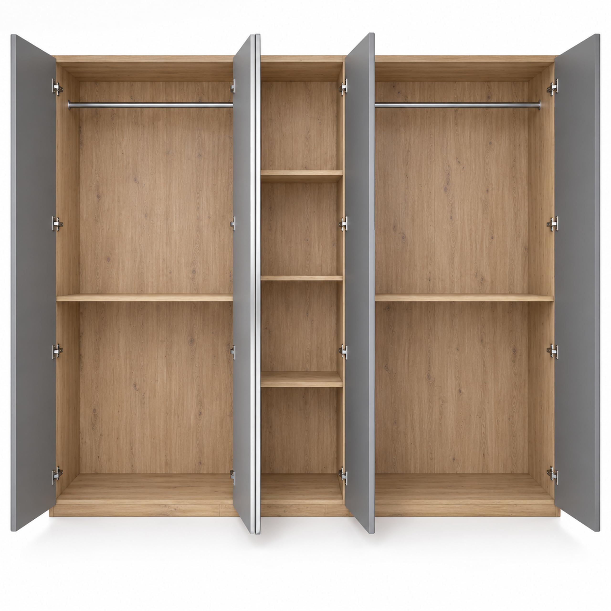 Composad Sposami armadio 5 ante con specchio rovere