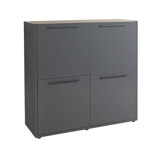 Composad Riserva set soggiorno 4 mobili grigio rovere