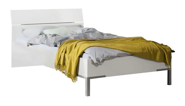 Composad Privilegio Letto Piazza e Mezza Bianco Laccato 120 cm